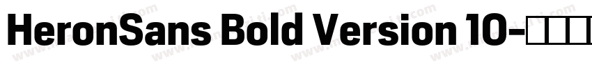 HeronSans Bold Version 10字体转换